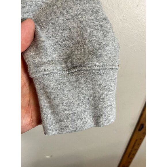 Georgetown Logo Pullover Hoodie Gray M Retro Neutral Hoyas Collegiate Bulldog - Picture 8 of 10